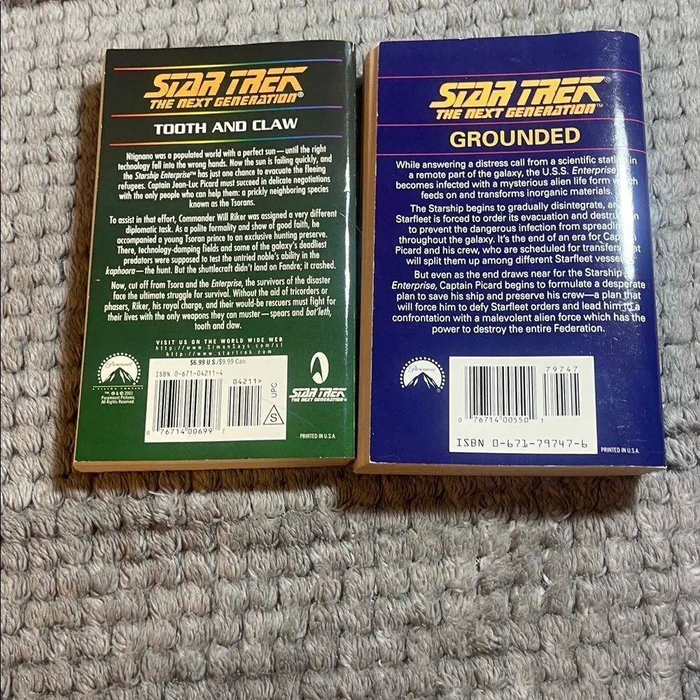 Star Trek The Next Generation Books Set